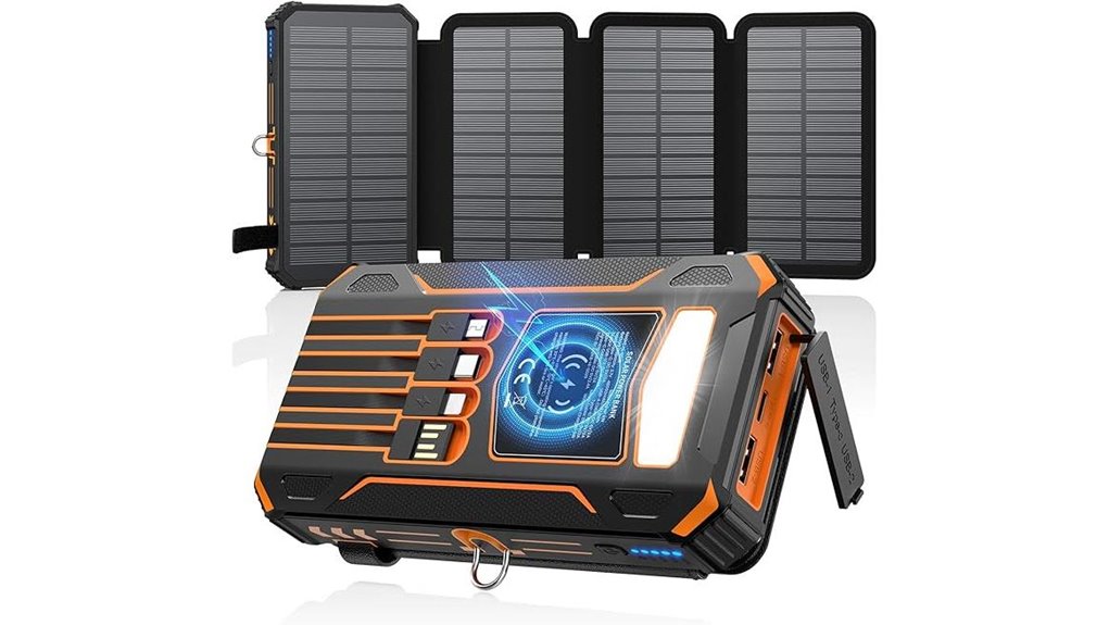 portable wireless solar charger