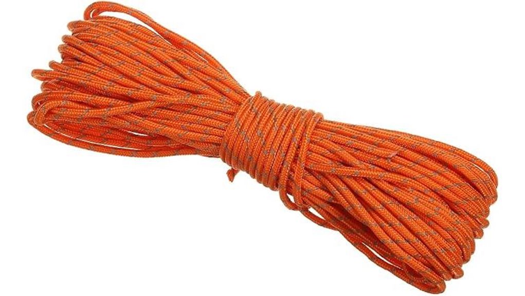 reflective camping paracord rope