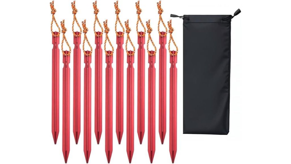 reflective rope tent stakes