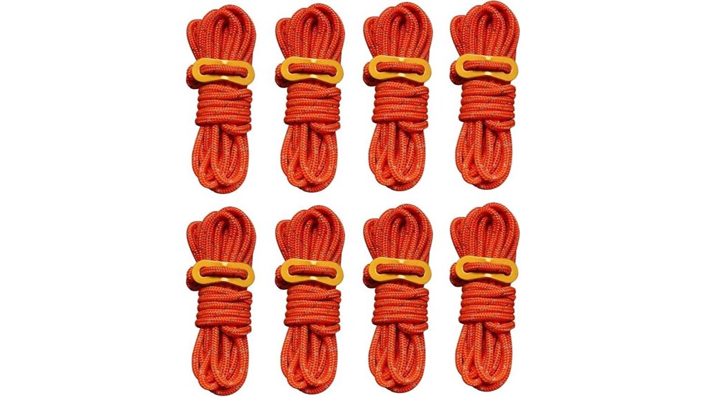 reflective tent cord set