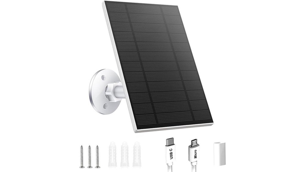 security camera solar panel
