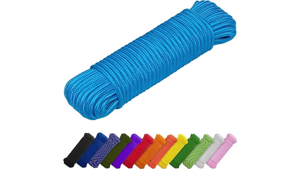sky blue polypropylene rope