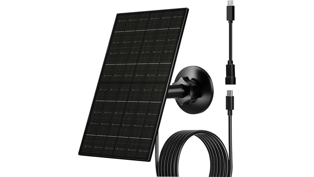 solar panel for cameras