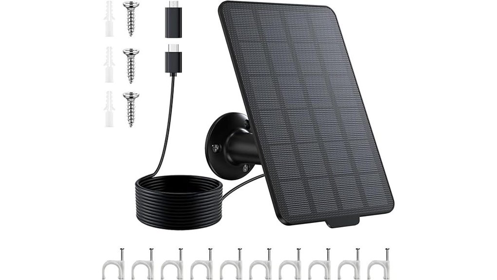 solar panel for cameras