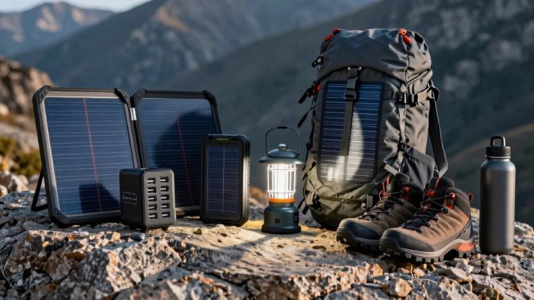 solar powered backpacking gear