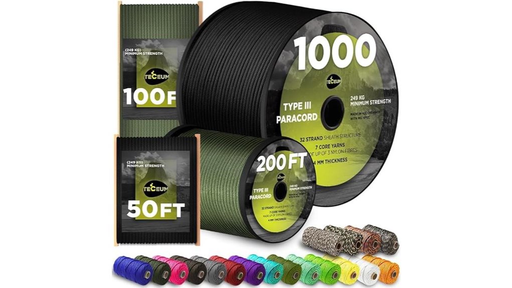 survival tactical paracord rope