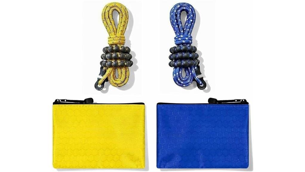 travel clothesline with reflectors