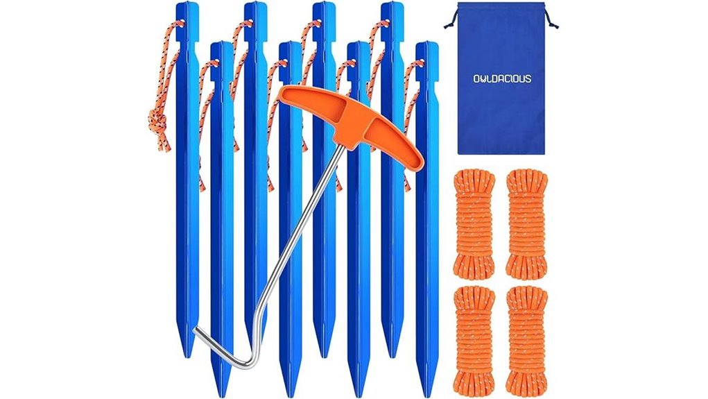 ultralight aluminum tent stakes