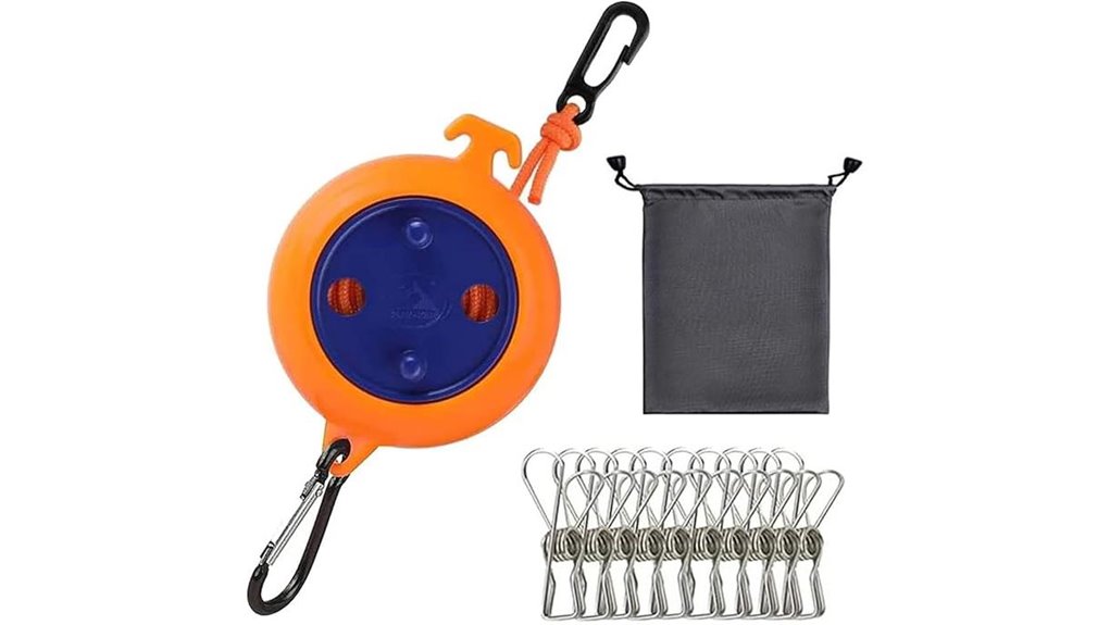 windproof camping clothesline set