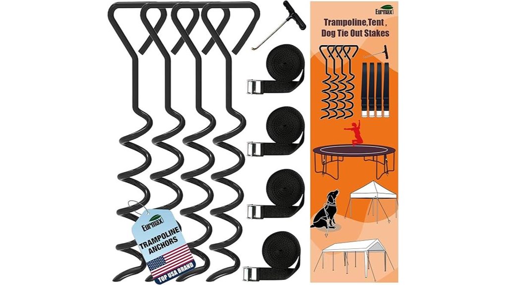 windproof trampoline anchor kit